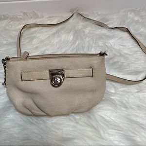 Michael Kors crossbody leather ivory purse